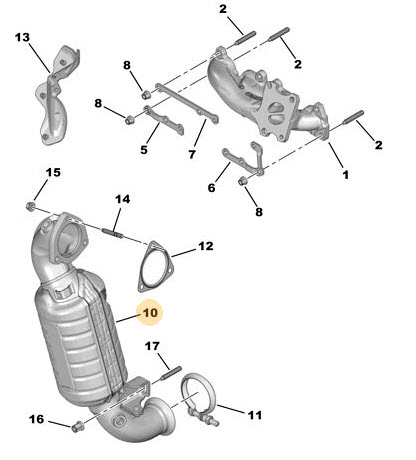 Demper katalysator 1706P8