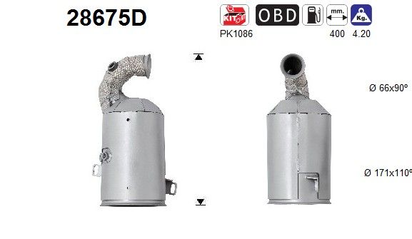 Demper katalysator 9805783380