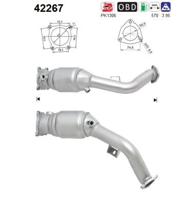 A4 / A5 (1.8TFSi) -03/12 katalysator 8K0254253EX
