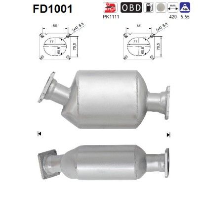 525D / 530D / 730LD / X5 (2.5D / 3.0D) 05/03- roetflter cordieriet 18307792041