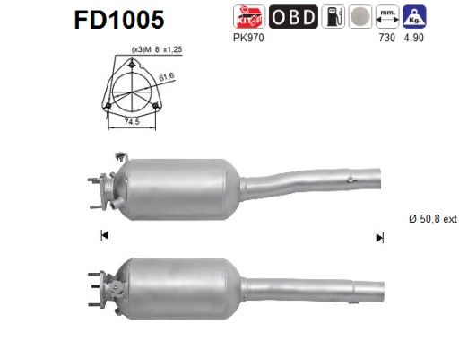 Doblo (1.3JTd) 10/05-01/10 roetfilter cordieriet (e4) 51861471