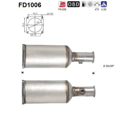 Roetfilter octo square 1731FR