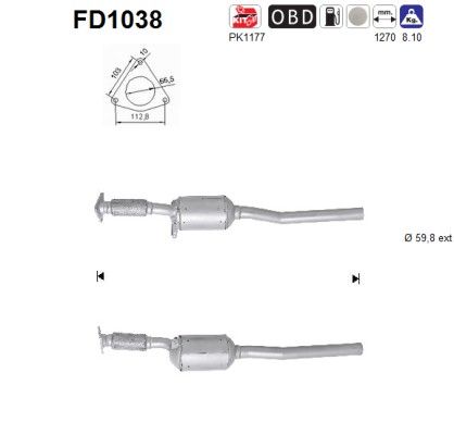 Roetfilter renault laguna 2.0td dci 203002597R