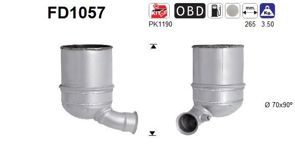 Roetfilter octo square ruil 174059
