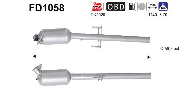 Mercedes roetfilter Corderiet. 6394901092