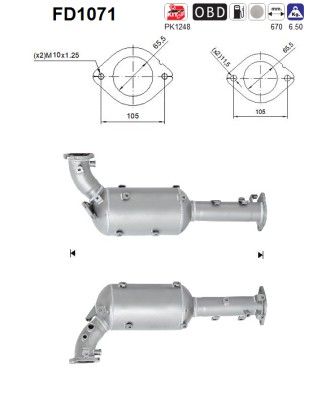 Navara / Pathfinder lll (2.5DCi) 03/05- roetfilter cordieriet B0802EC00A