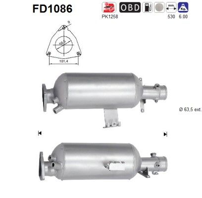 Roetfilter land rover discovery 3.0td LR013742