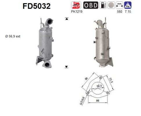 Katalysator fap nieuw 855403