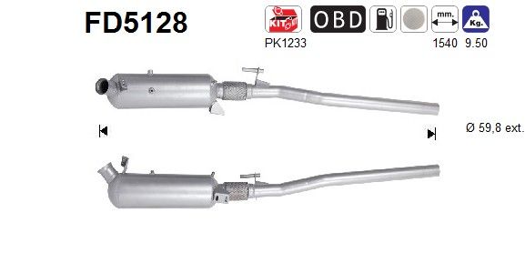 Roetfilter mercedes vito 122 3.0td cdi v6 6394906881