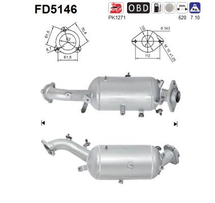 ISII 220 (2.2TD D4D) 08/05- roetfilter cordieriet 2505126011