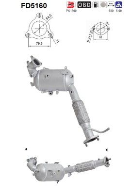 Roetfilter mitsubishi outlander 2.2td did 1584A672
