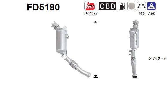Roetfilter mercedes vito 114 2.1td cdi 4474900183