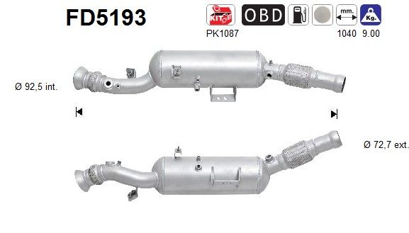Motrio part.filte 9074902501
