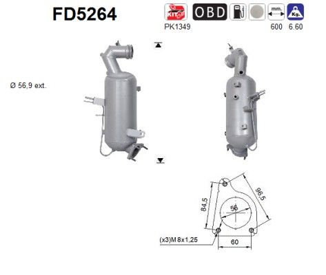 Katalysator fap nieuw 855542