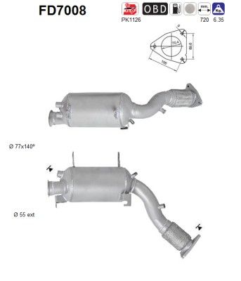 Touareg (2.5TDi R5) 01/03- roetfilter cordieriet (e4) 7L6254700AX