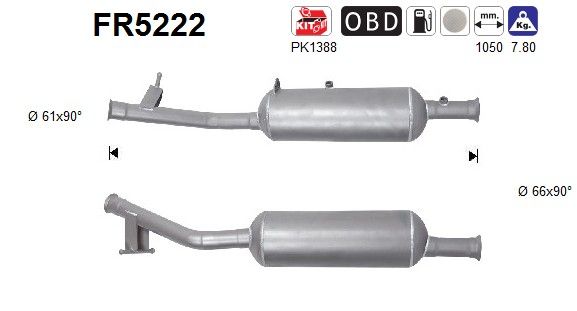 Leidingen roetfilter nieuw 9808921580