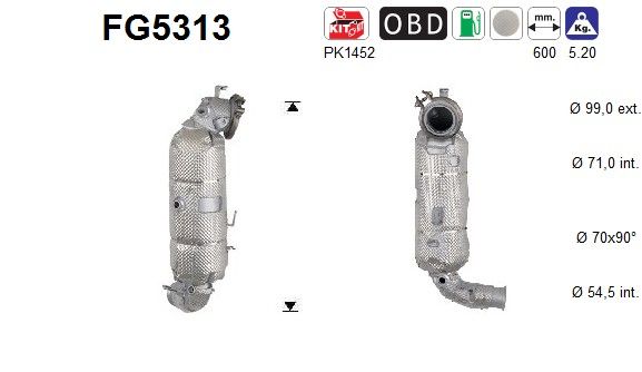 AS Roetfilter, uitlaatinstallatie FG5313